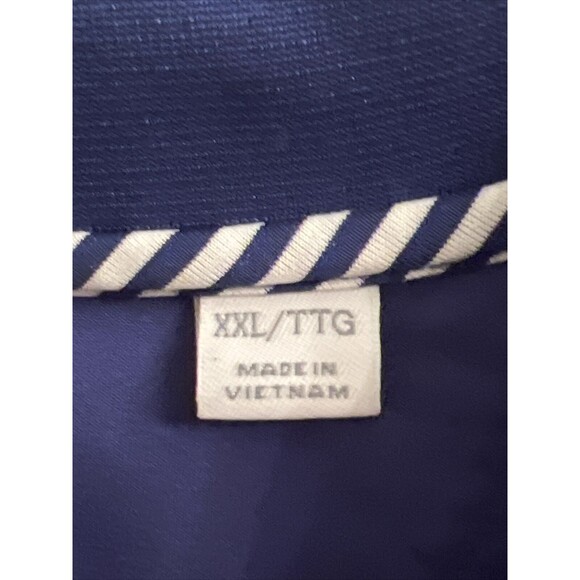 World Golf Hall of Fame Polo Shirt XXL 2XL Blue White Stripes Embroidered Logo - Picture 4 of 7